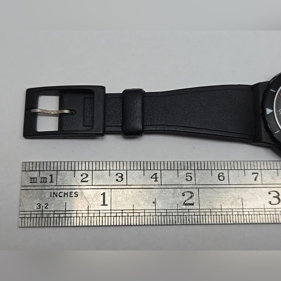 Rare Fortis Logo Swiss Date Watch New Battery 426.70.41 Black Rotating Bezel - Picture 8 of 9